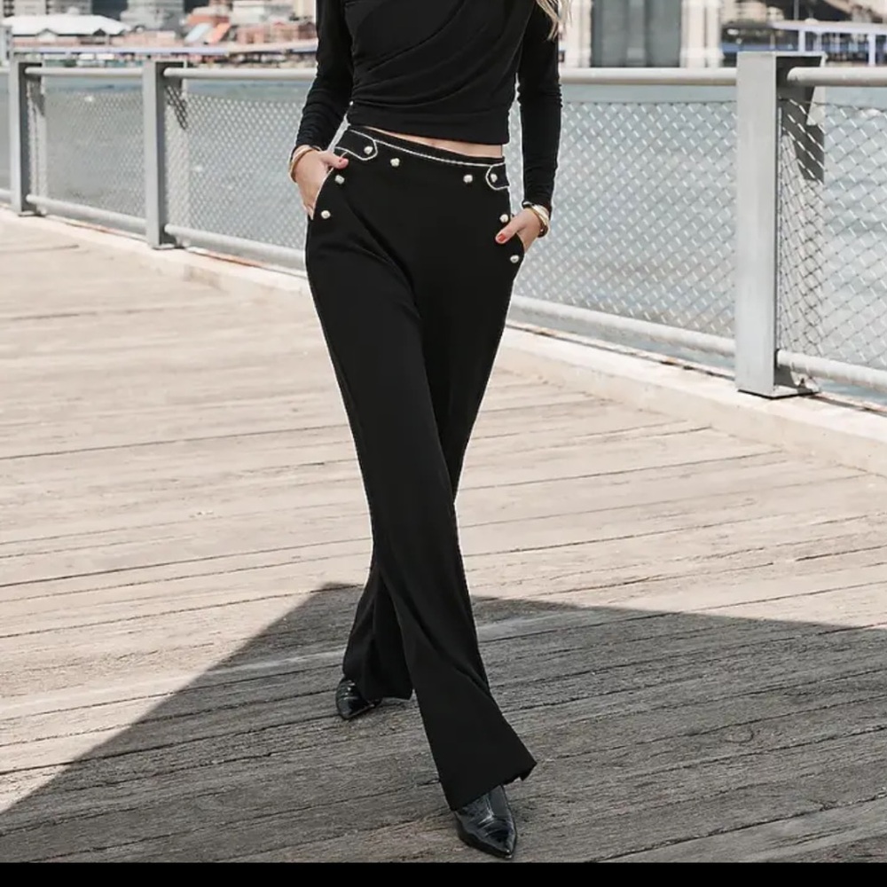 Express High Waisted Wide Leg Sailor Pants